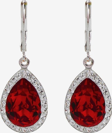 EXCLUSIVE EDITION Uhani 'Agidel adorned with Swarovski crystals' | rdeča barva: sprednja stran