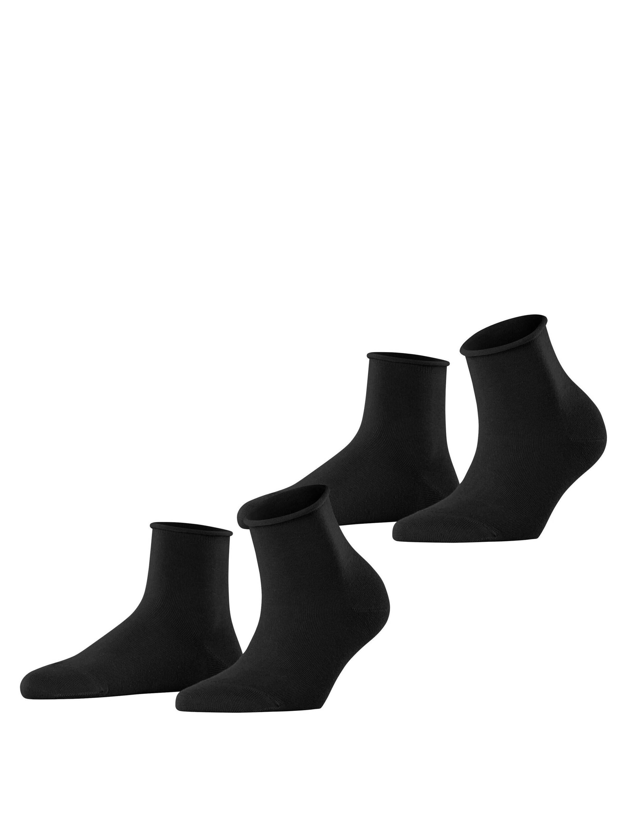 ESPRIT Socken 'Basic Pure 2-Pack'‌‌‌‌‌‌ in Schwarz: Vorderseite