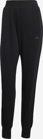 ADIDAS SPORTSWEARTapered Sportske hlače - crna boja: prednji dio