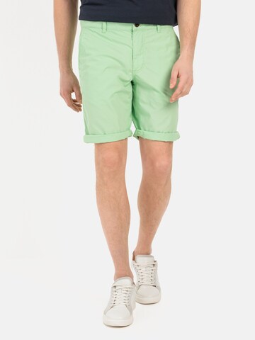 CAMEL ACTIVE Regular Chino Pants in Green: front