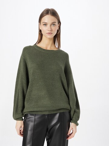 Pullover 'Novo' di ICHI in verde: frontale