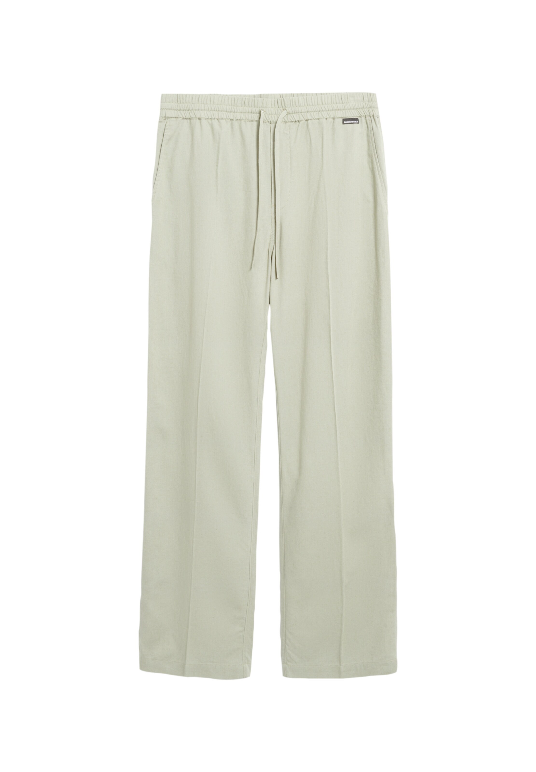 ARMEDANGELS Loose fit Trousers with creases in Green: front