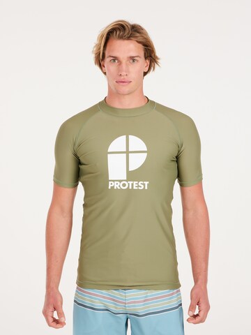 PROTEST Performance shirt 'PRTCATERS' in Green