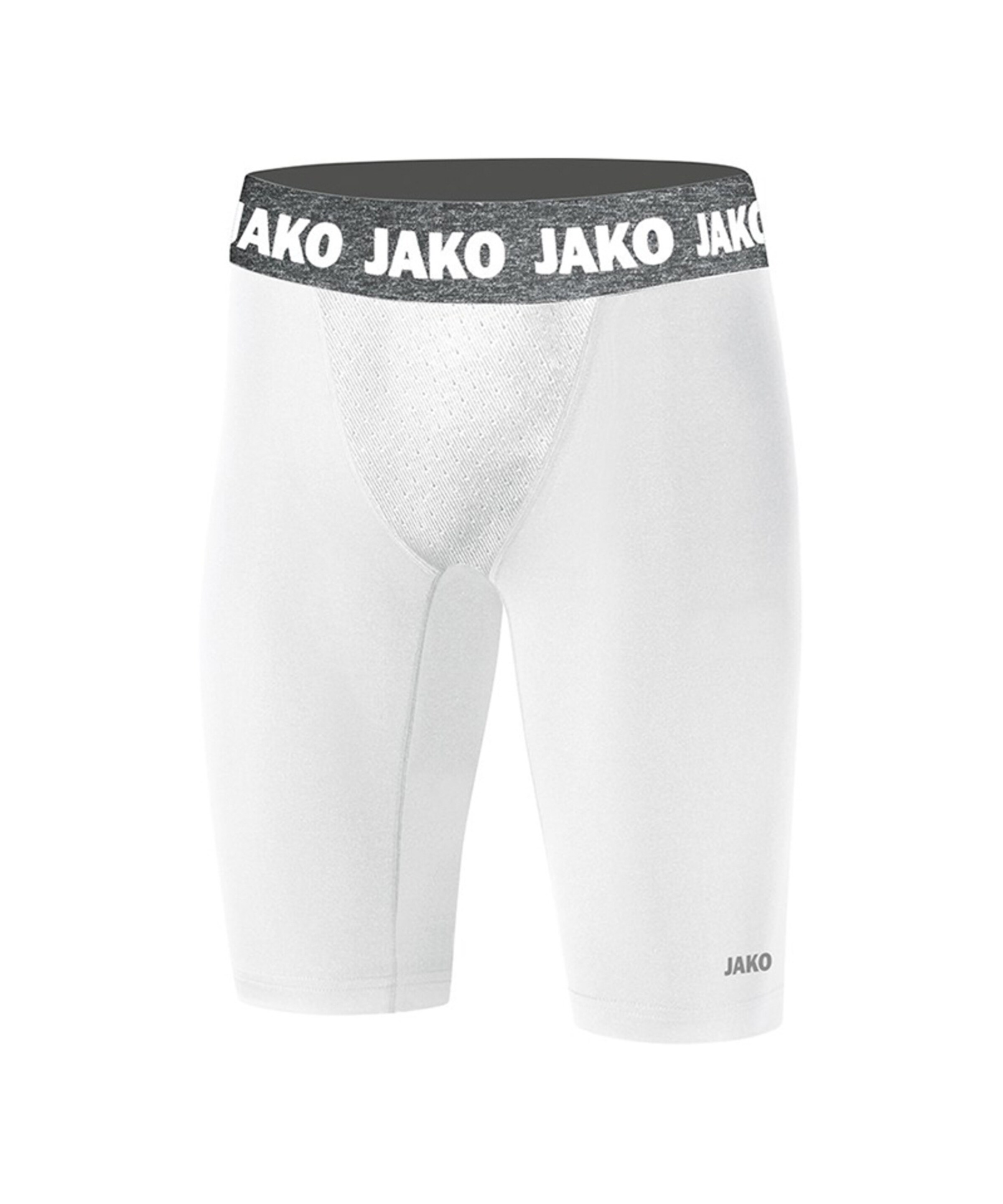 JAKO Skinny Sportunterhose in Weiß: Vorderseite