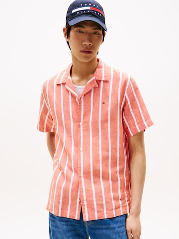 TOMMY HILFIGER Regular Fit Hemd in Orange: Vorderseite