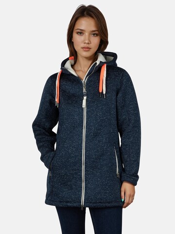 salzhaut Fleecejacke 'Tärgern' in Blau: Vorderseite