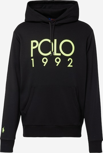Polo Ralph Lauren Sweatshirt in de kleur Lichtgeel / Zwart, Productweergave