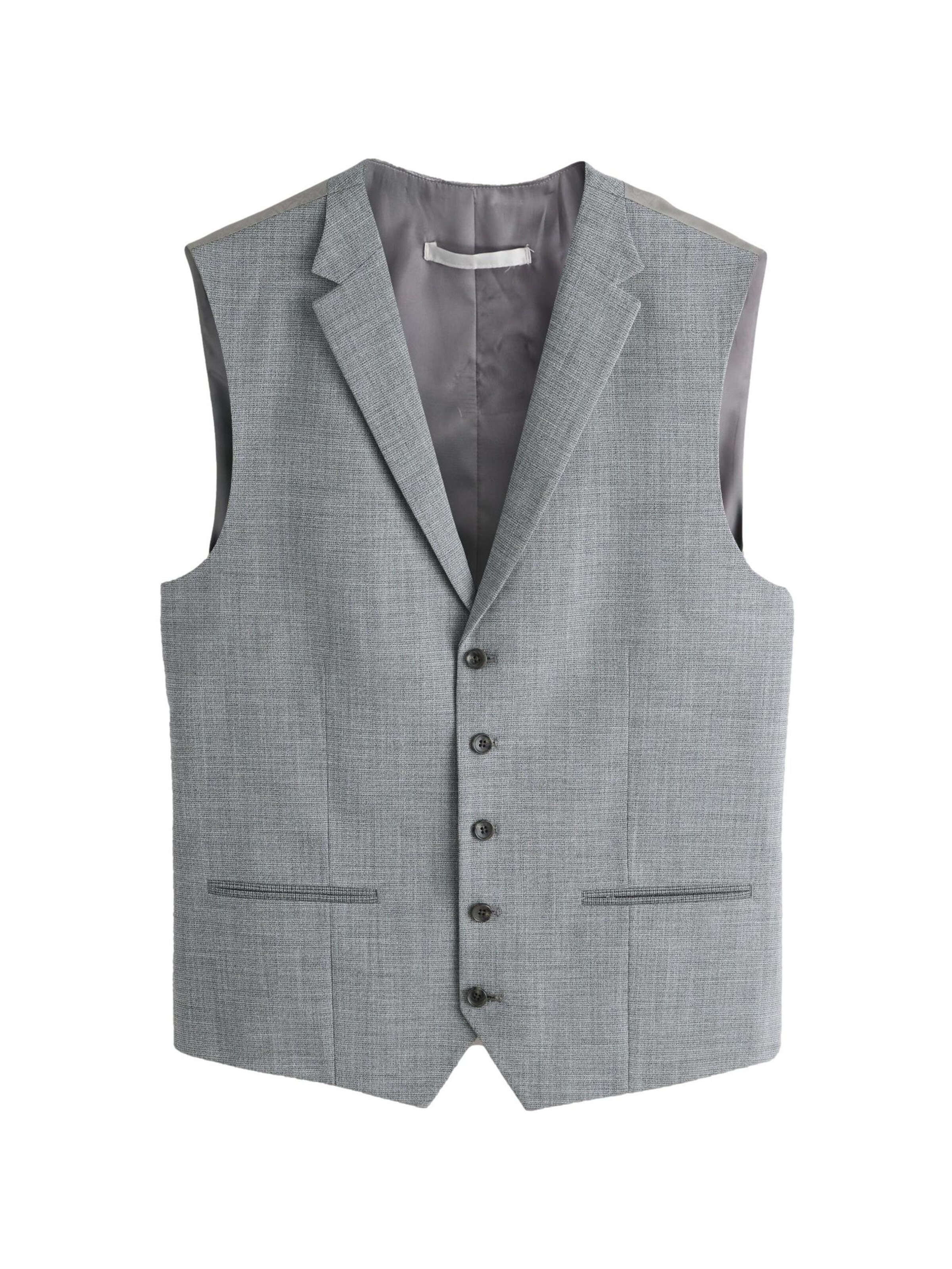 Next Weste in Grau: Vorderseite