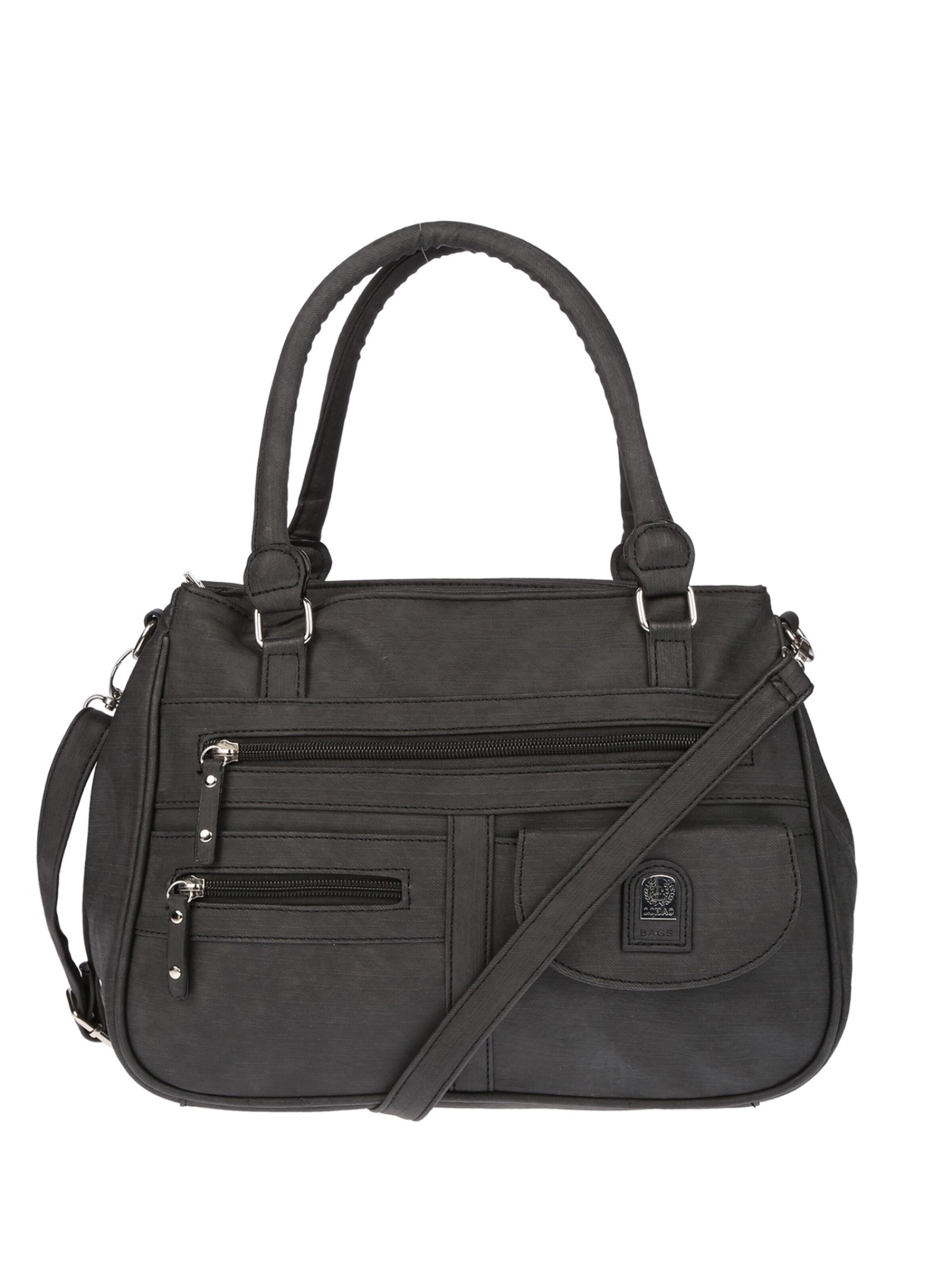 Christian Wippermann Handbag 'Große Damen Tasche Umhängetasche Schultertasche' in Black: front