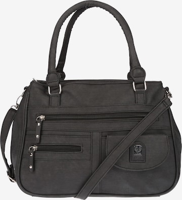 Christian Wippermann Handtasche 'Große Damen Tasche Umhängetasche Schultertasche' in Schwarz: Vorderseite