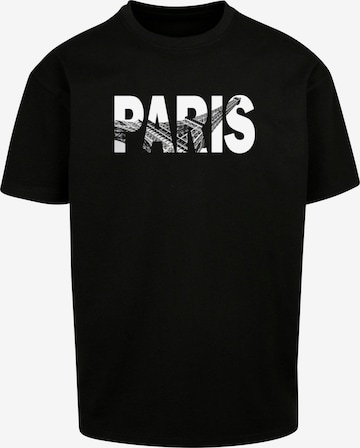 T-Shirt 'Paris Eiffel Tower' Merchcode en noir : devant
