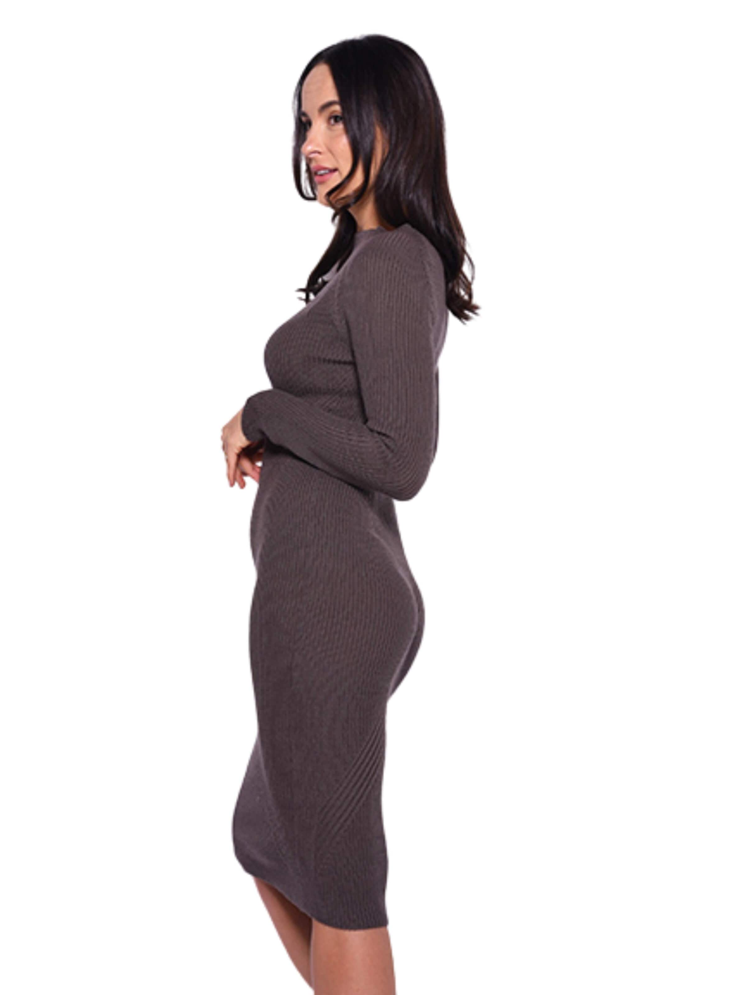 Süel knitwear Strickkleid 'Gabi'‌‌‌‌‌ in Grau