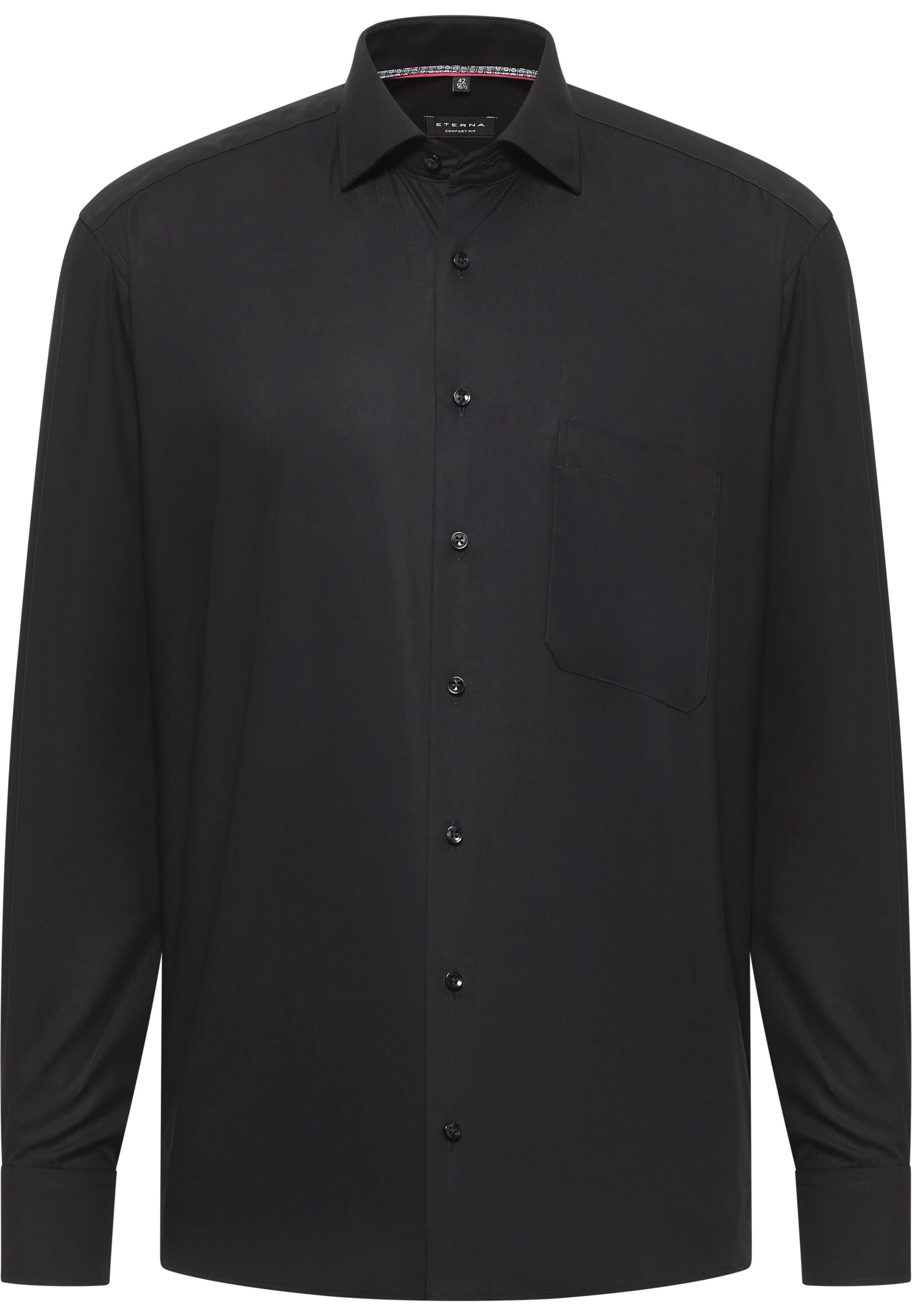 ETERNA Button Up Shirt in Black: front