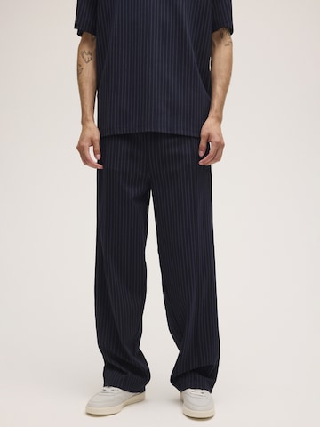 FILA Regular Trousers 'PADOLA wide straight pinstripe track pants' in Blue