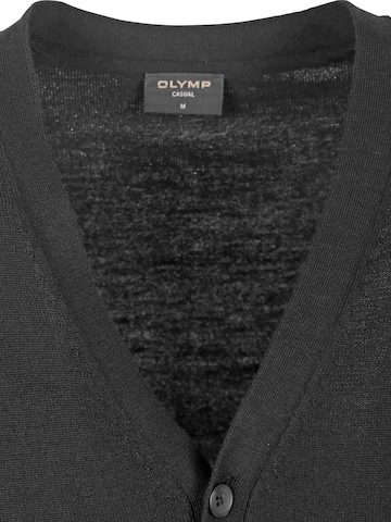 OLYMP Gebreid vest in Zwart