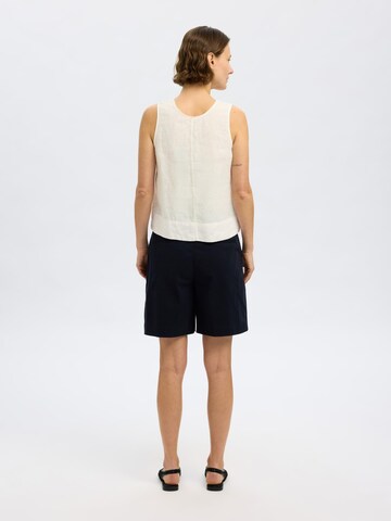 Haut SELECTED en blanc