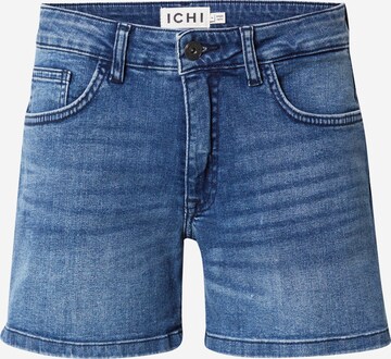 ICHI Regular Jeans 'WIGGY' in Blauw: voorkant