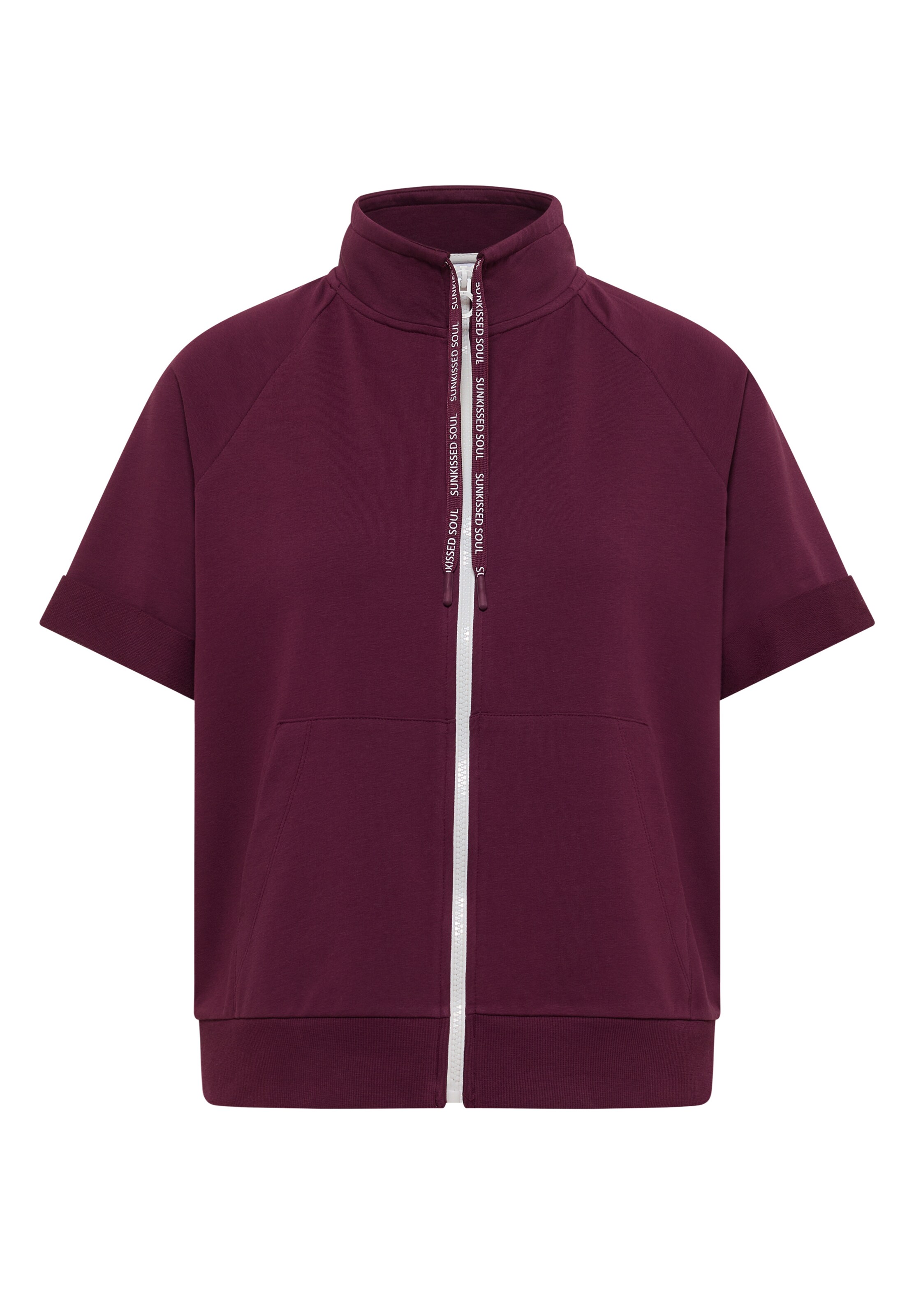 CECIL Sweatjacke in Rot: Vorderseite