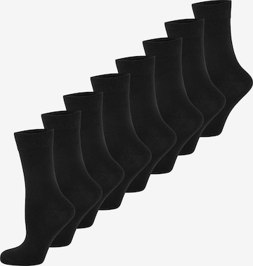 Nur Die - Calcetines ' Classic Komfortbund ' en negro: frente