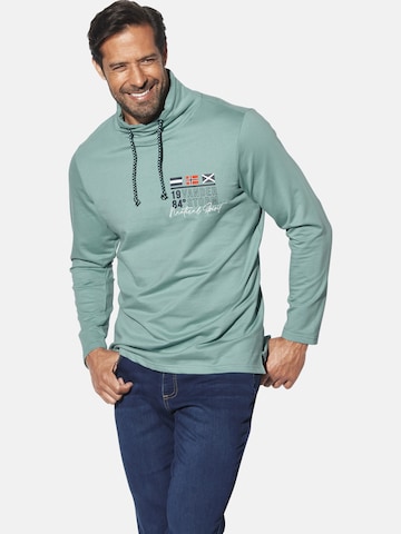 Jan Vanderstorm Sweatshirt 'Larsvik' in Blauw: voorkant