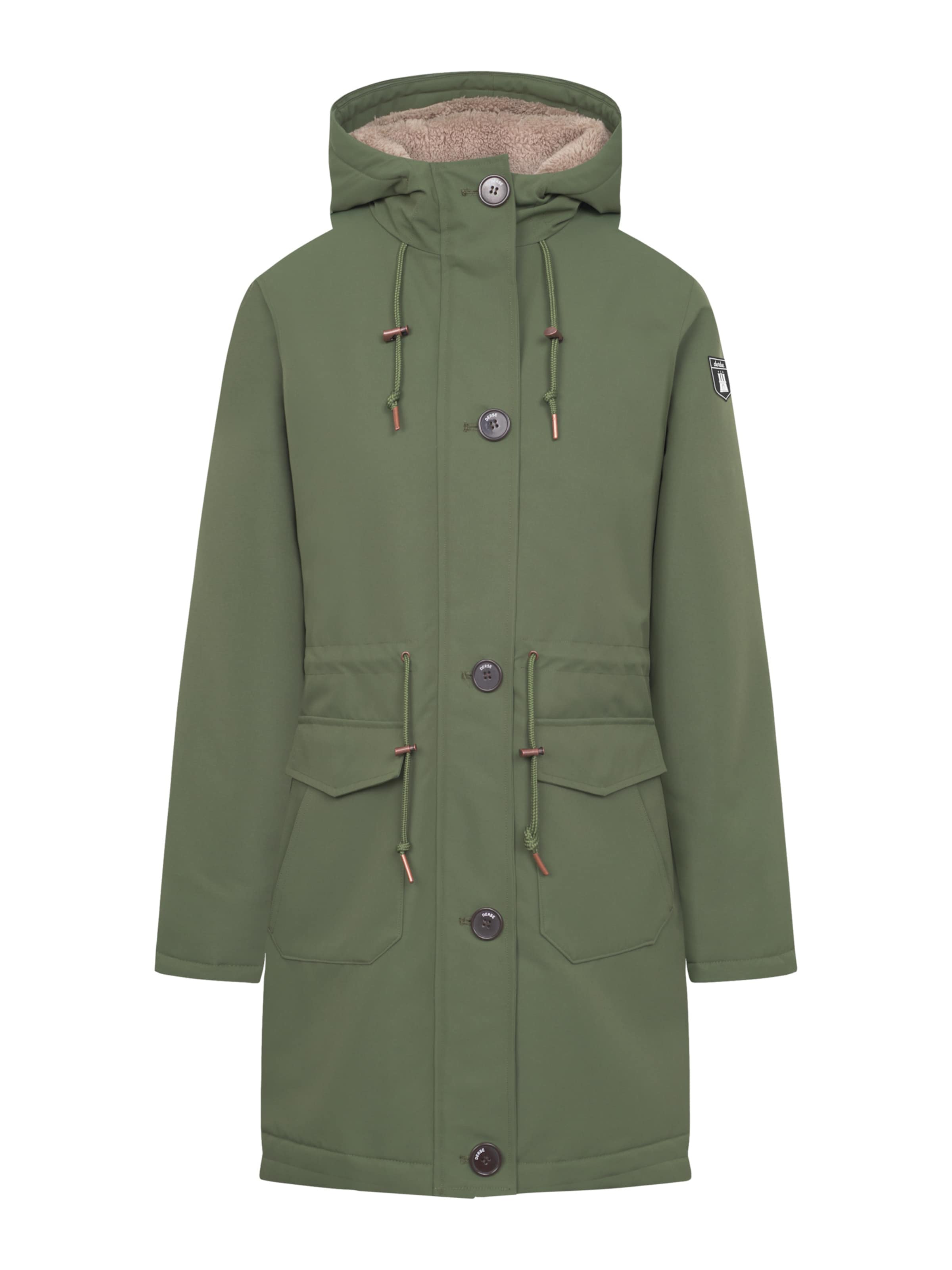 Derbe Winterjas &#x27;Festholm&#x27; in Groen: voorkant