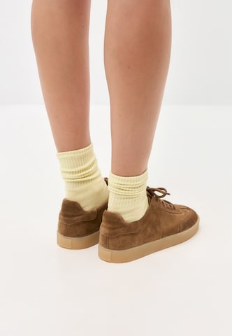 CESARE GASPARI Platform trainers in Brown