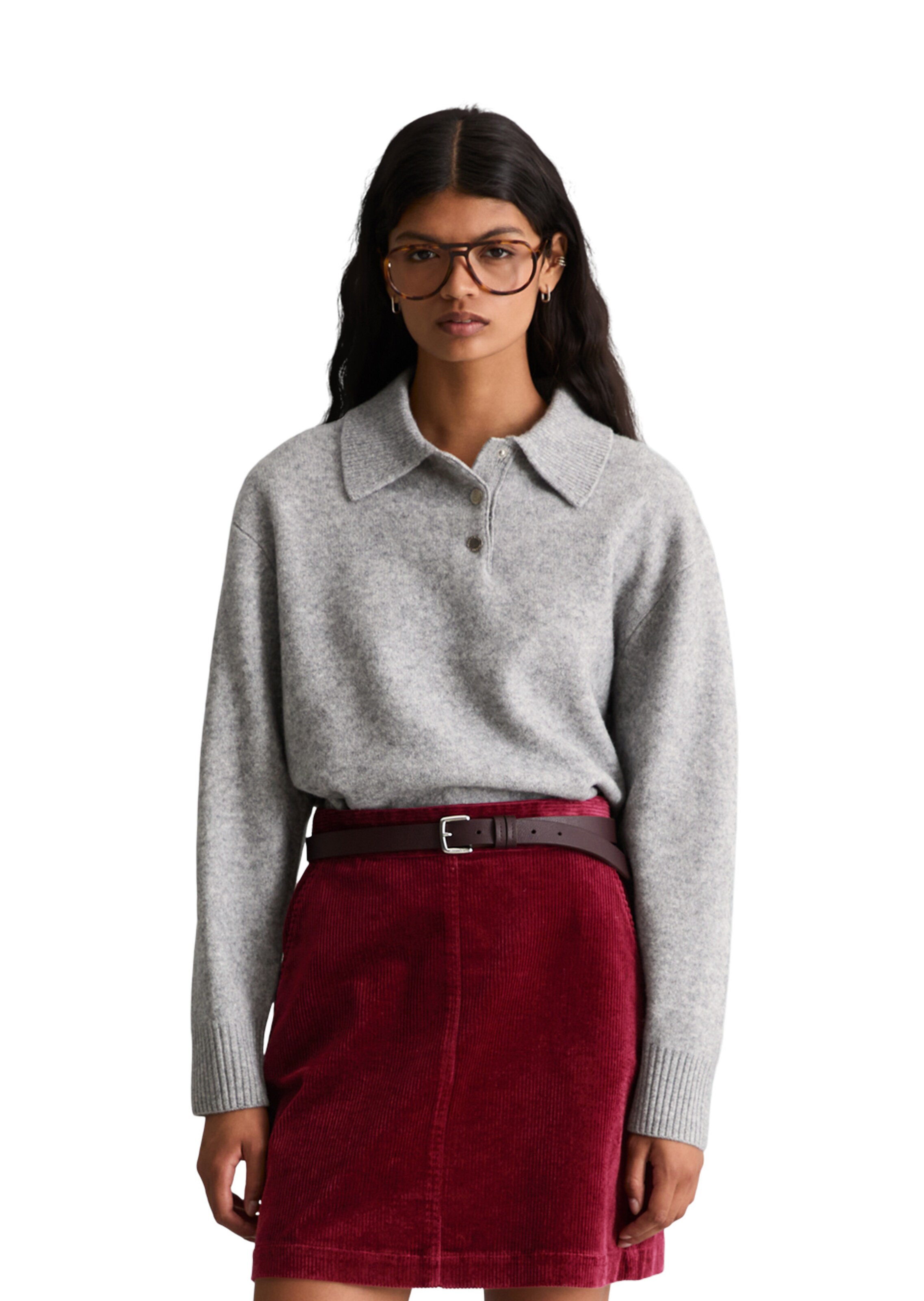 Marc O'Polo DENIM Shirt in Grey: front