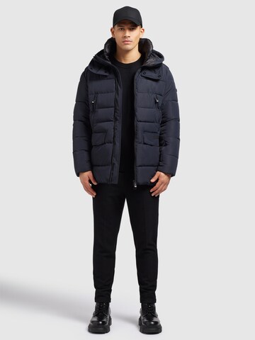 khujo Winter Jacket 'Zayn' in Blue