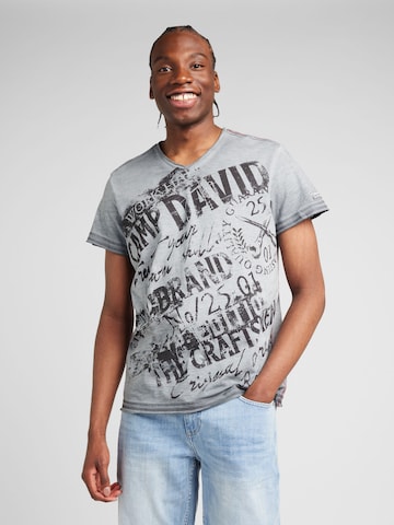 CAMP DAVID T-Shirt in Grau: predná strana
