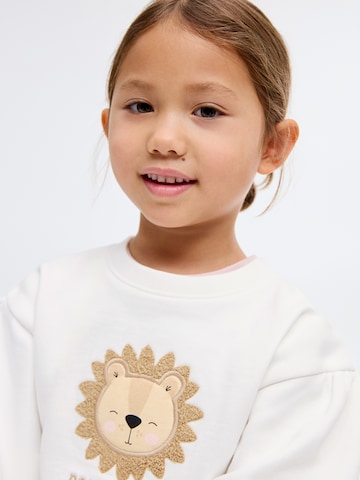 MANGO KIDS Mikina 'ROAR' – bílá