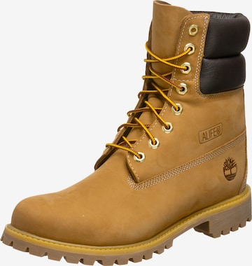 TIMBERLAND Lace-Up Boots 'X Alife 7.5-Inch Premium' in Brown: front