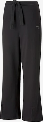 Loosefit Pantalon de sport PUMA en noir : devant