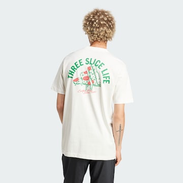 ADIDAS SPORTSWEAR Λειτουργικό μπλουζάκι 'Lounge Pizza' σε λευκό: μπροστά