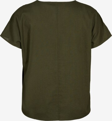 Zizzi Blouse 'VFLEX' in Groen