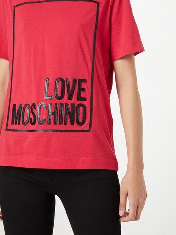 Maglietta di Love Moschino in rosso
