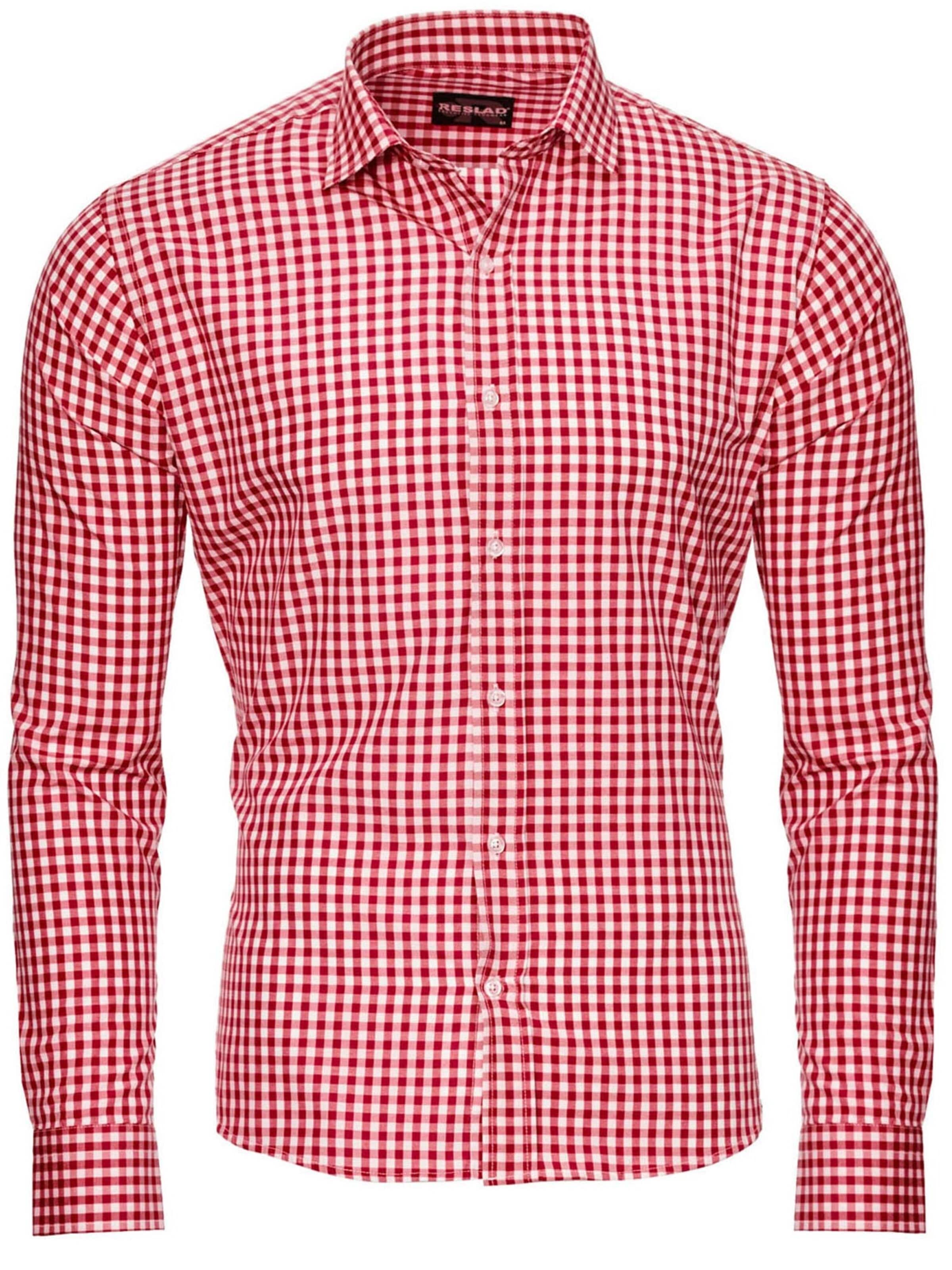 Reslad Button Up Shirt 'RS7007' in Red: front