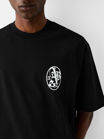 Bershka Shirt in Schwarz