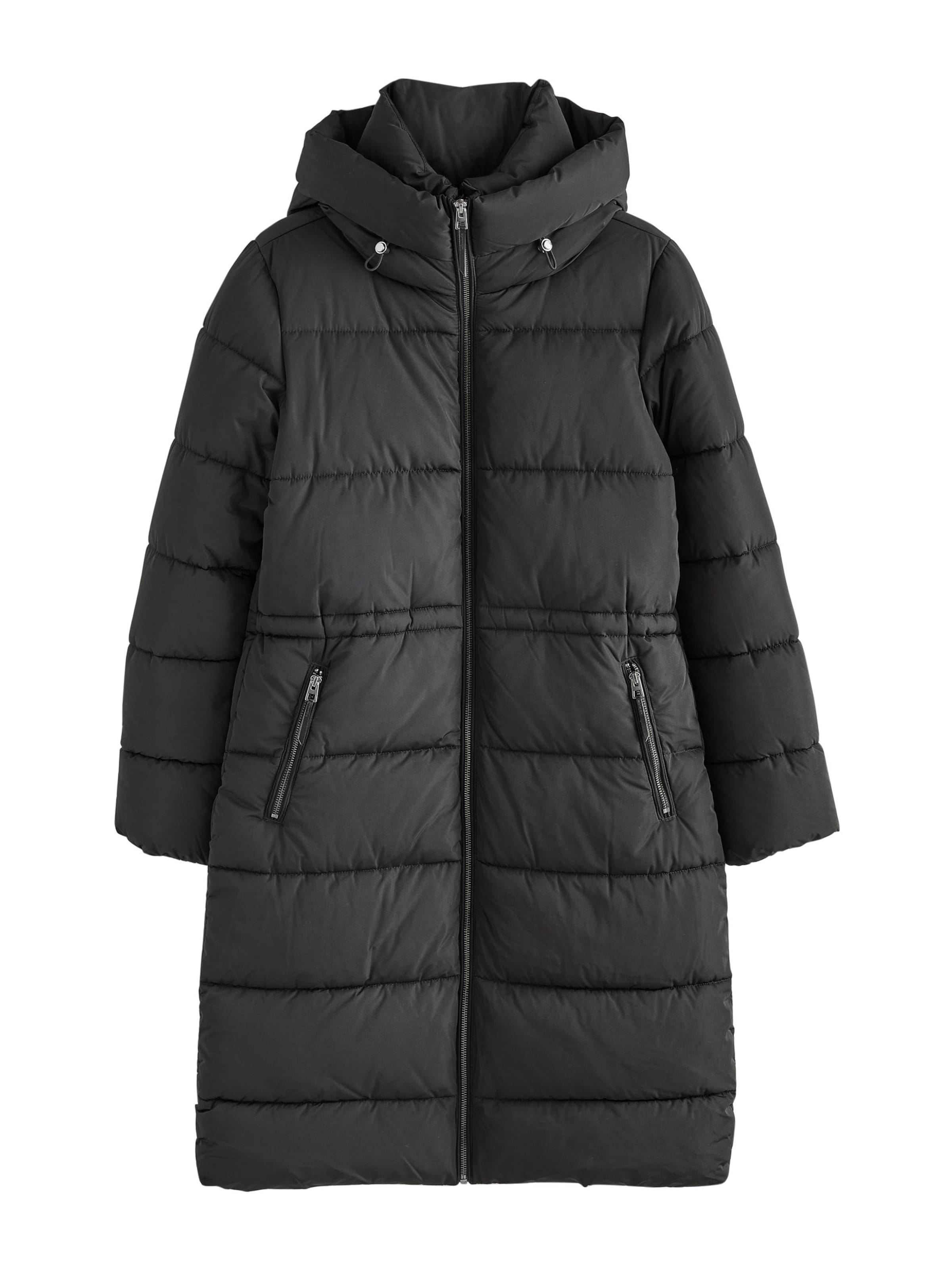 Next Wintermantel in Zwart: voorkant