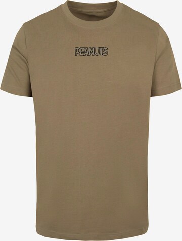 T-Shirt 'Peanuts - Charlie' Merchcode en beige : devant