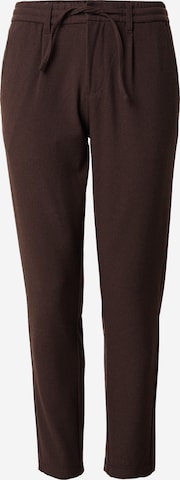 Lindbergh Normální Chino kalhoty – hnědá: přední strana