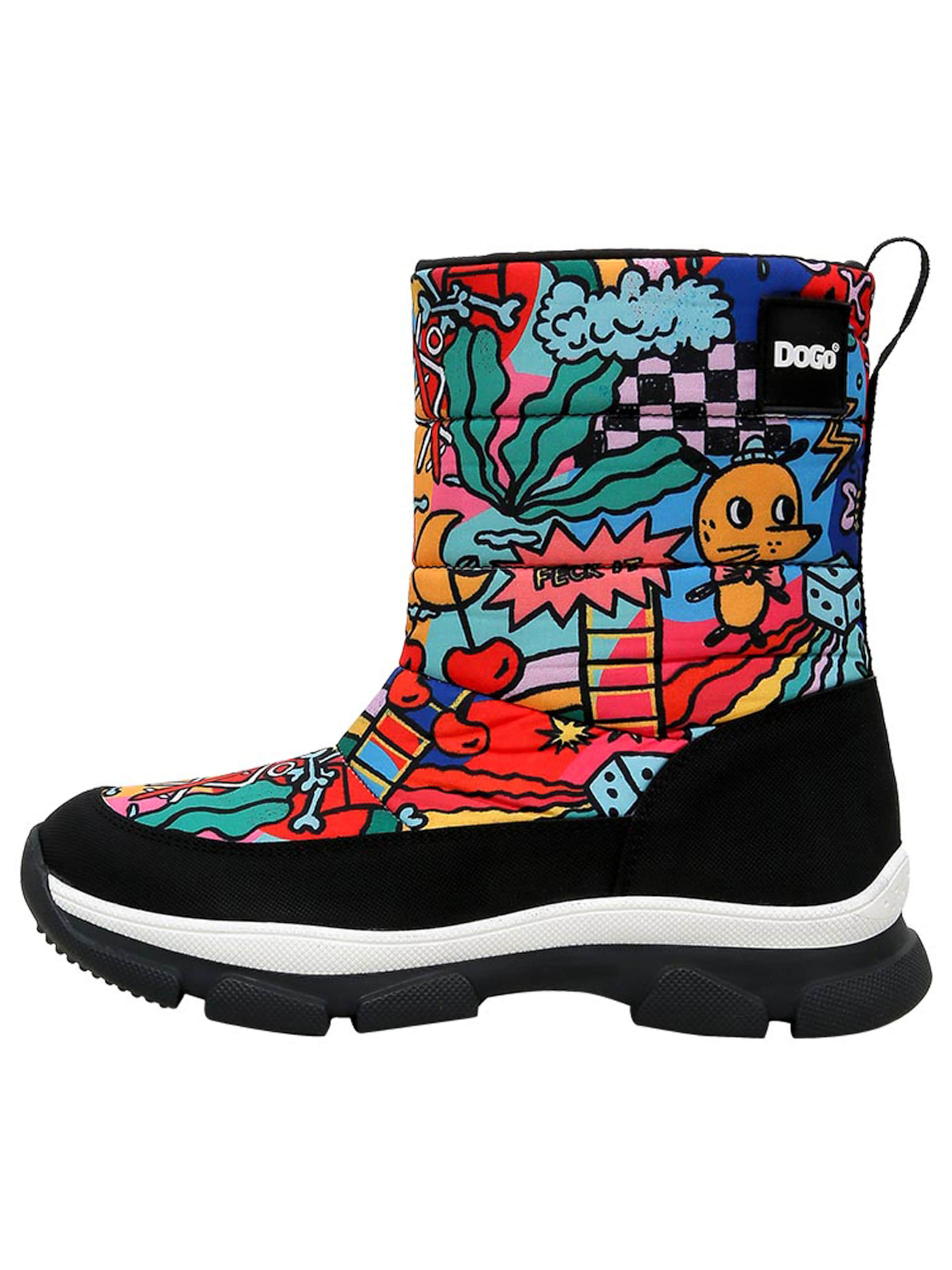 DOGO Snowboots 'Dogo Nortia - It is Okay'‌‌‌‌‌‌‌‌ in Schwarz: Vorderseite