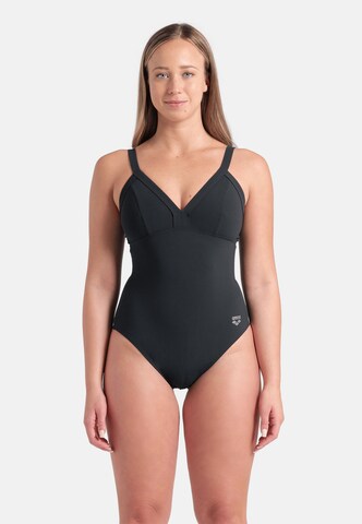 Bustino Costume intero modellante 'SHAPEWEAR C-CUP' di ARENA in grigio: frontale