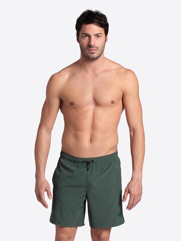 ARENA Plavecké šortky 'EVO' – zelená: přední strana