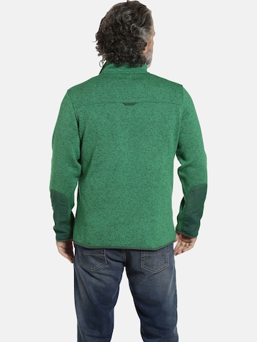 Jan Vanderstorm Fleece-Sweatshirt 'Daube' in Grün