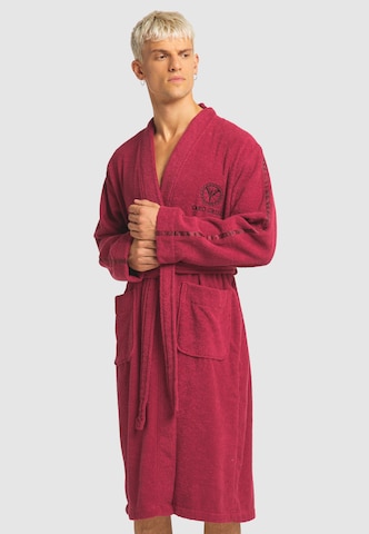 Carlo Colucci Long Bathrobe in Red: front