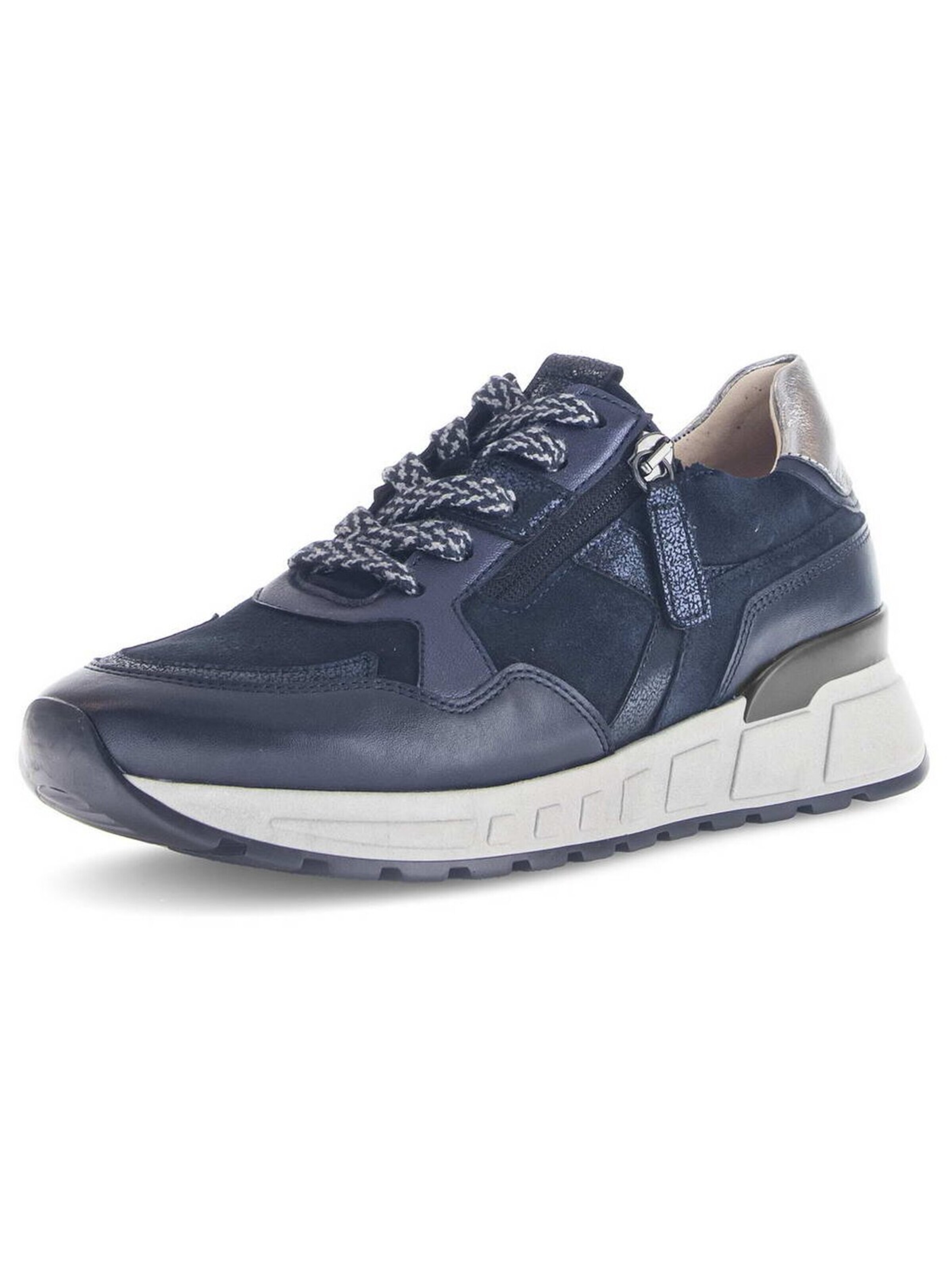 GABOR Zapatillas deportivas bajas 'Sneaker Low Damen  Leder-Mix in dunkelblau' en 37,5 en azul oscuro, Vista del producto
