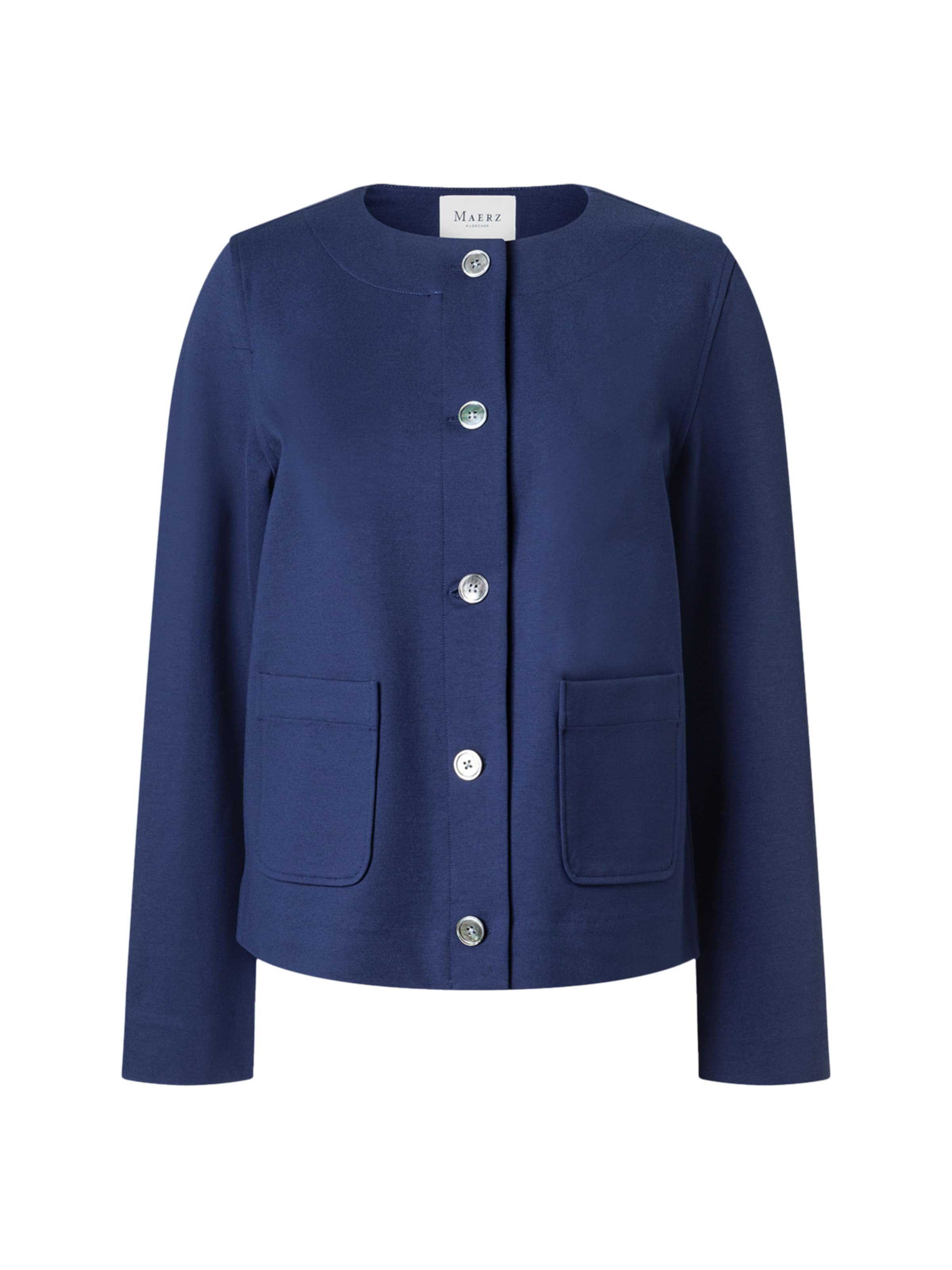 Cardigan ' 179100 ' MAERZ Muenchen en bleu : devant
