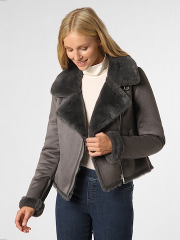 Marie Lund Between-Season Jacket in Grey: front