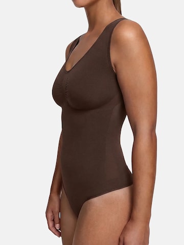 cfab (formerly creamy fabrics) Shapingbody 'Tank Bodysuit Sculpting Shapewear mit String' in Bruin