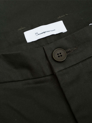 KnowledgeCotton Apparel Regular Chino Pants 'CHUCK' in Green
